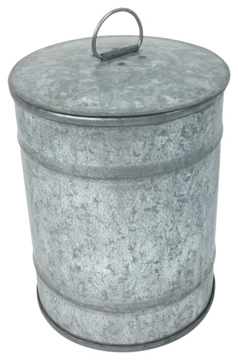 galvanized storage containers with lids